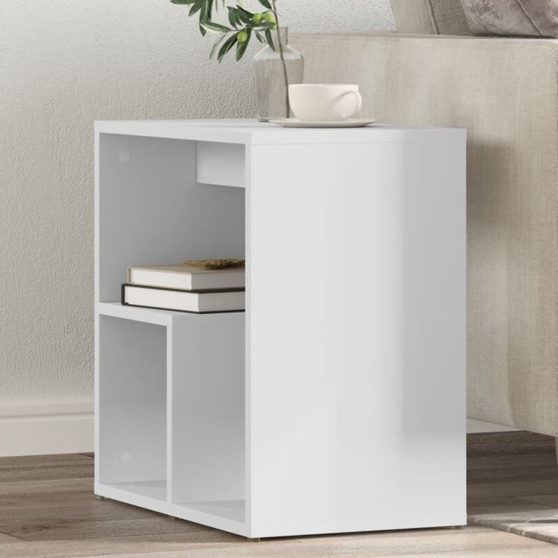 foto del prodotto tavolino bianco 50x30x50 cm in legno multistrato vidaxl