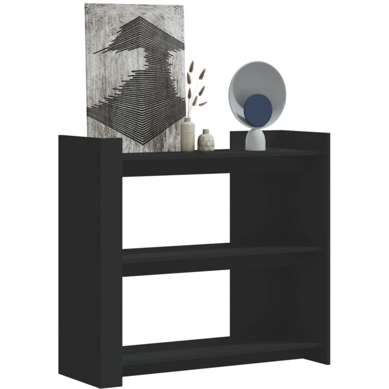 foto del prodotto tavolino consolle nero 100x35x90 cm in legno multistrato vidaxl