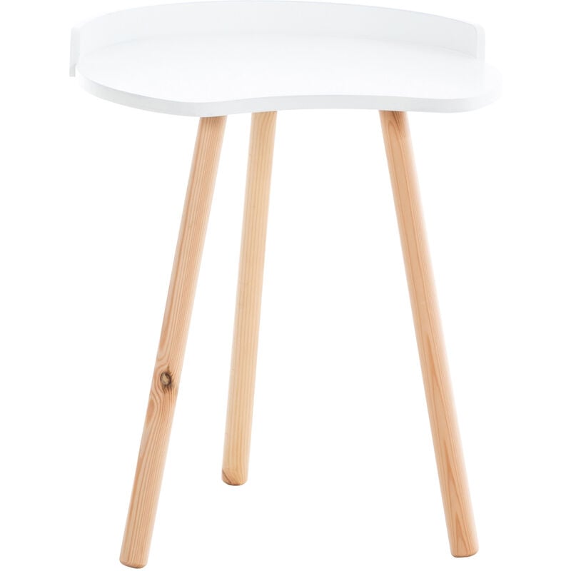 foto del prodotto tavolino d appoggio jannis in stile scandinavo bianco