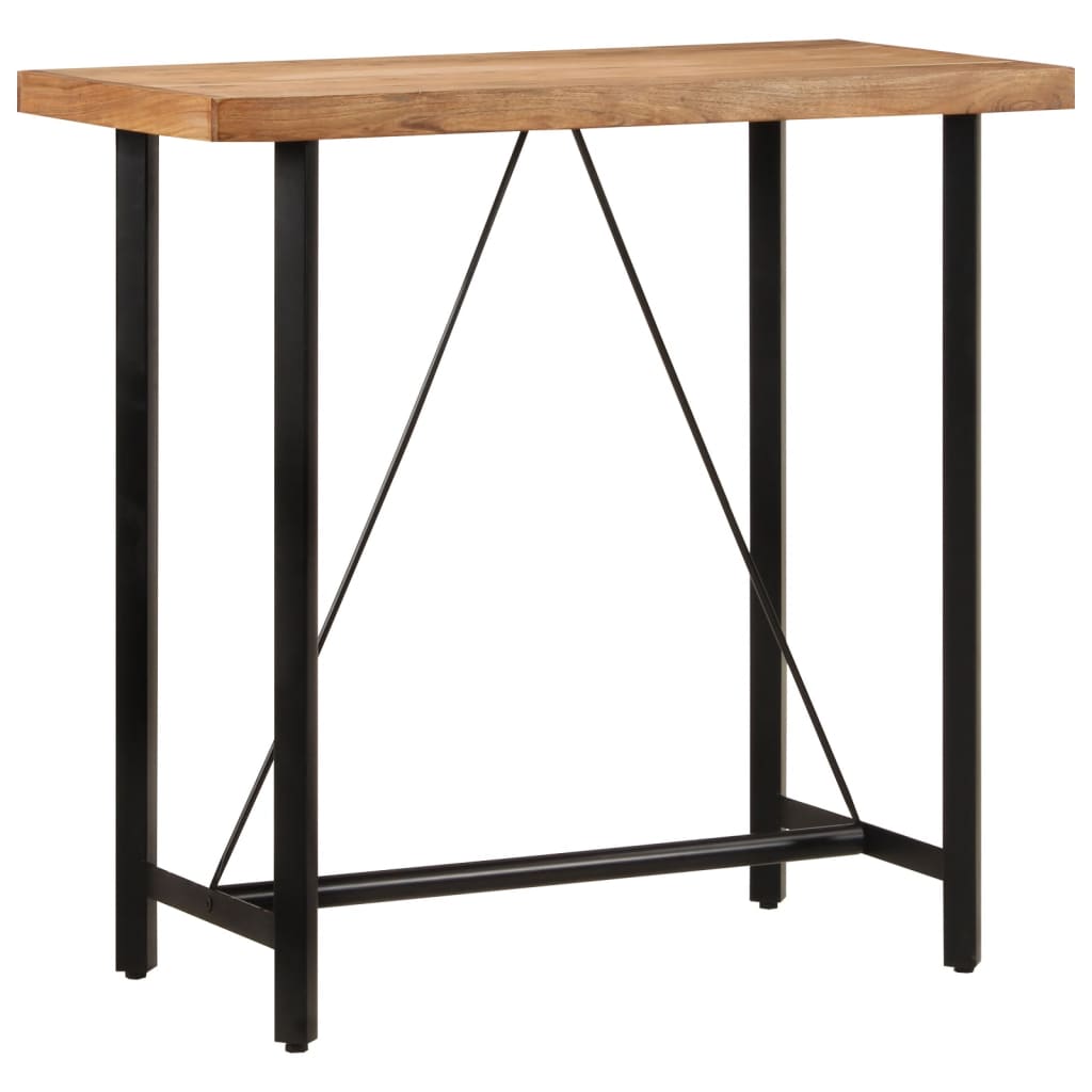 foto del prodotto tavolino da bar 110x55x107cm legno massello di acacia e ferrocod mxl 107407
