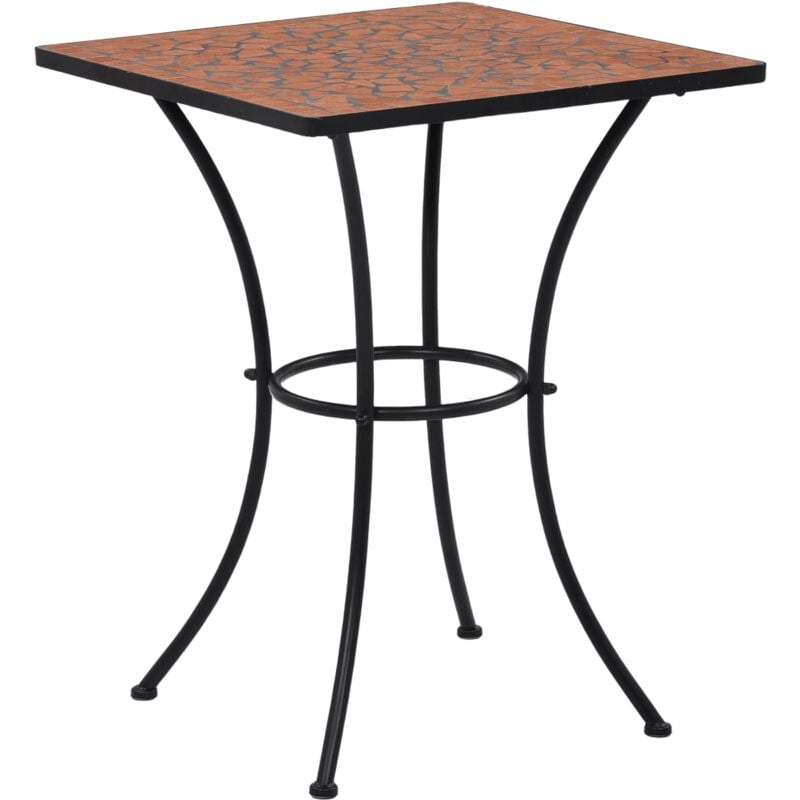 foto del prodotto tavolino da bistrot con mosaico terracotta 60 cm in ceramica vidaxl
