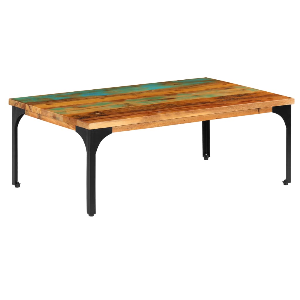 foto del prodotto tavolino da caff 100x60x35 cm legno massello di recupero cod mxl 13535