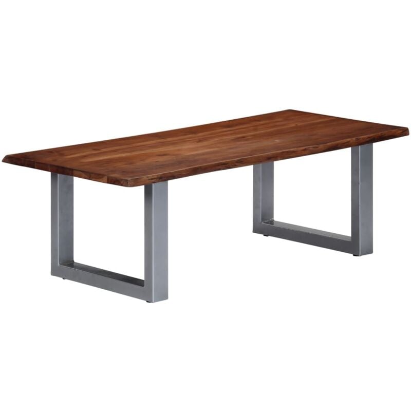 foto del prodotto tavolino da caff 115x60x40 cm vari colori struttura in acciaio a forma di u colore marrone