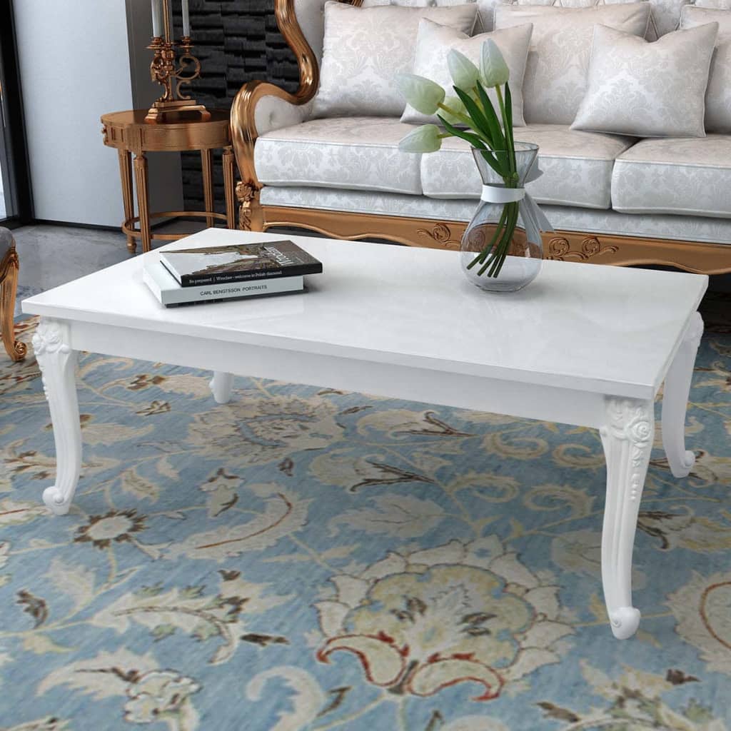 foto del prodotto tavolino da caff 115x65x42 cm bianco lucido