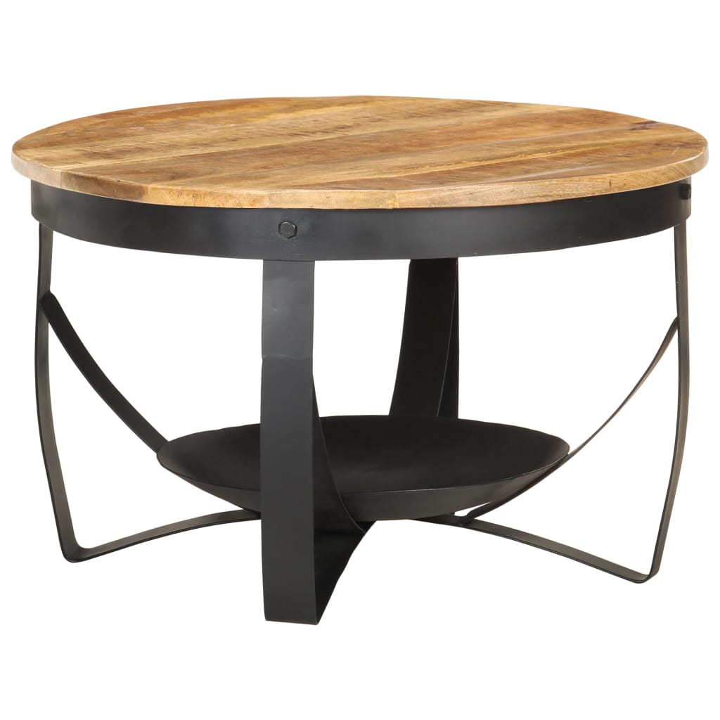 foto del prodotto tavolino da caff 68x43cm in legno di mango grezzo cod mxl 15298