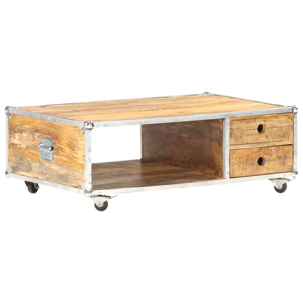 foto del prodotto tavolino da caff 89x59x33 cm in massello di mango grezzo cod mxl 17067