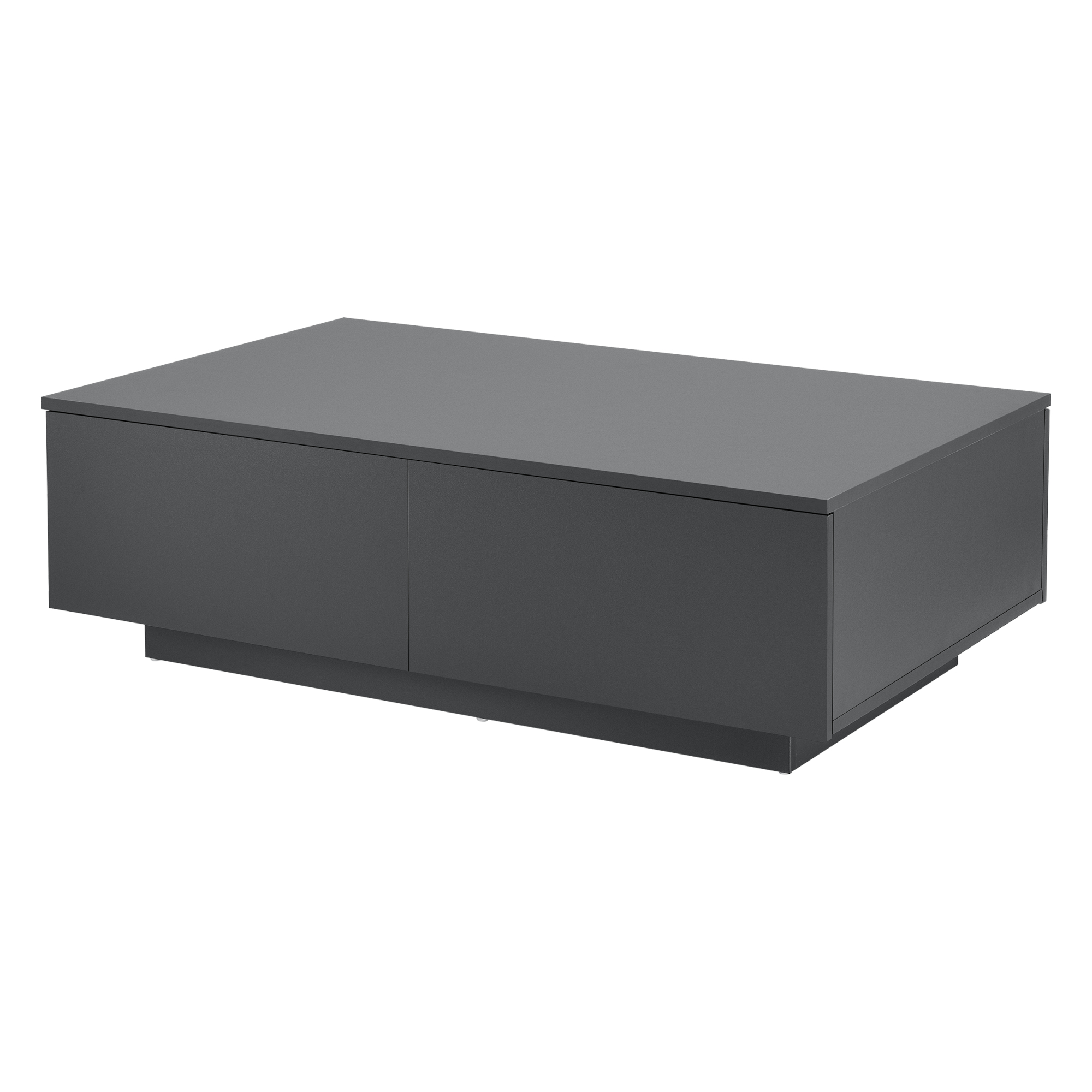foto del prodotto tavolino da caff a 4 cassetti 95 x 60 x 31 cm tavolino basso da divano salotto soggiorno grigio scuro opaco