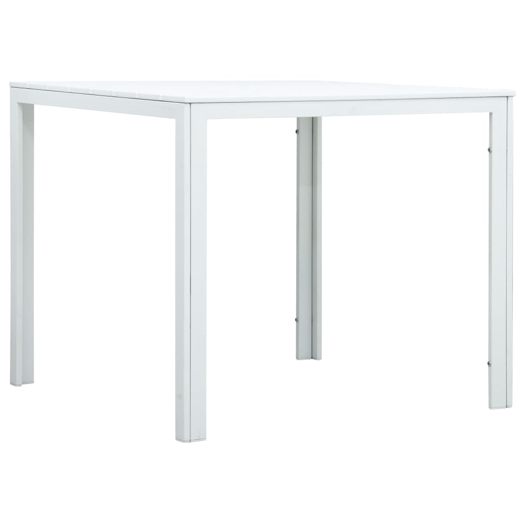 foto del prodotto tavolino da caff bianco 78x78x74 cm hdpe aspetto legno