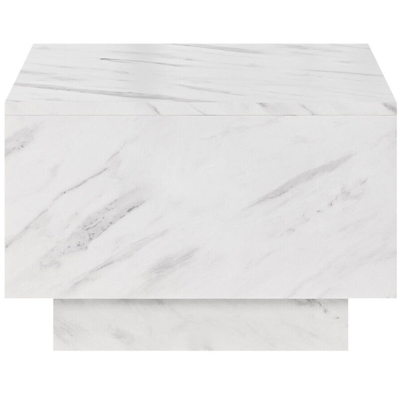 foto del prodotto tavolino da caffè goodyear 133, marmo bianco, 40x60x60cm, diametro: 0, truciolare laminato, angolare