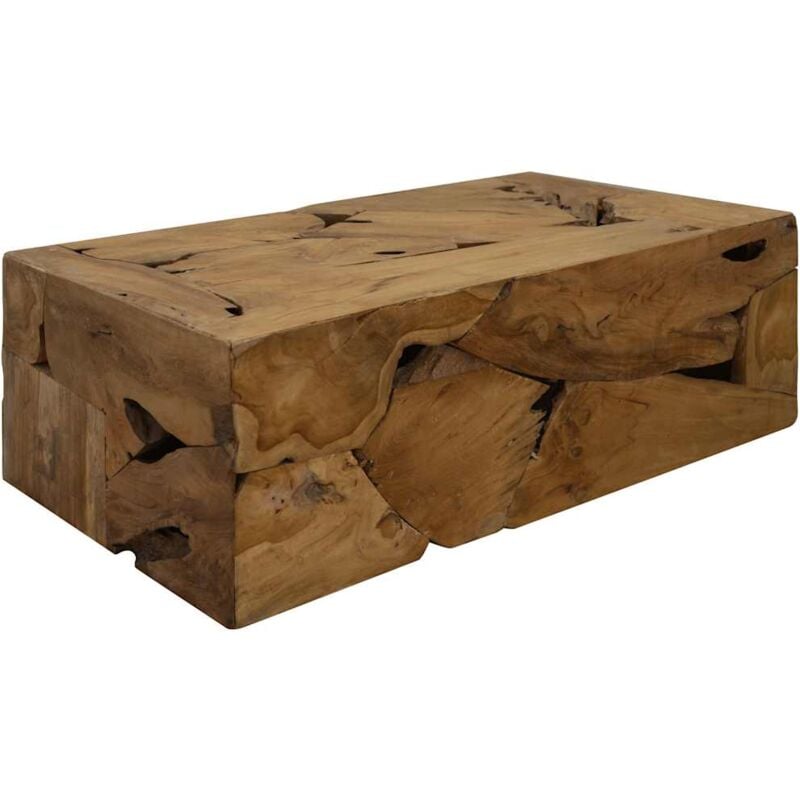 foto del prodotto tavolino da caff in autentico legno di teak 90x50x30cm marrone vidaxl