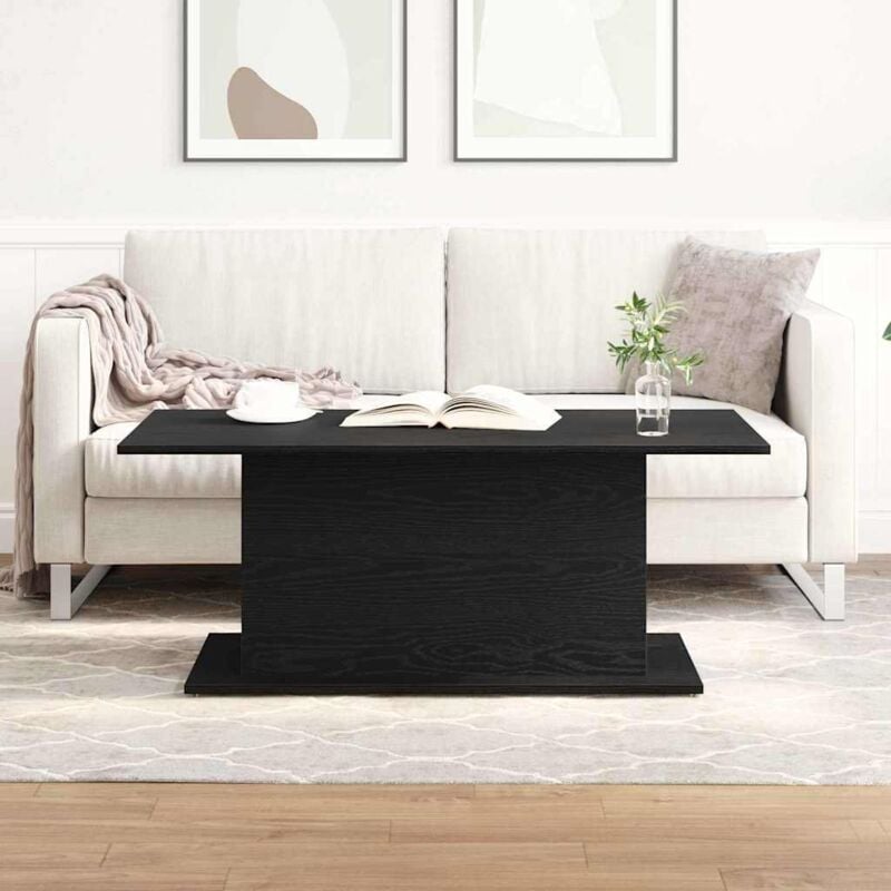 foto del prodotto tavolino da caff in rovere nero 102x55,5x40 cm in legno ingegnerizzato vidaxl