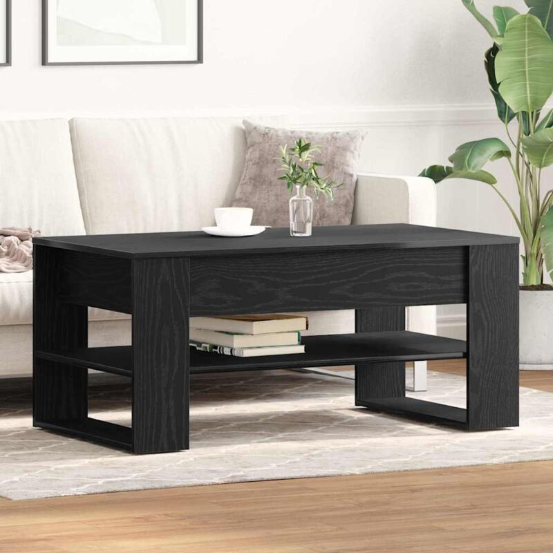 foto del prodotto tavolino da caff in rovere nero 102x55x45 cm in legno ingegnerizzato vidaxl