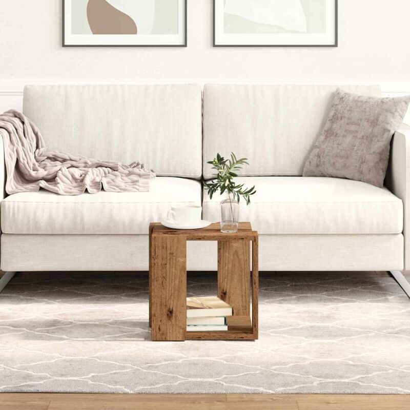 foto del prodotto tavolino da caff legno vecchio legno riciclato solido vidaxl