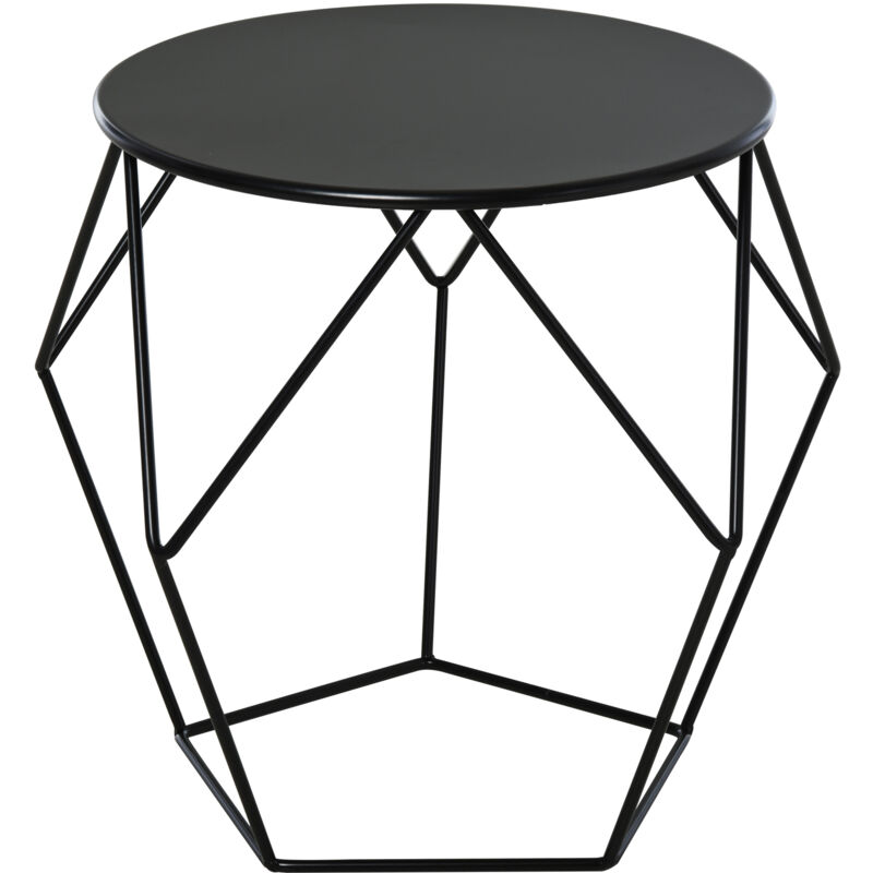 immagine 0 del prodotto tavolino da caff salotto design nordico,54x54x44cm, acciaio homcom