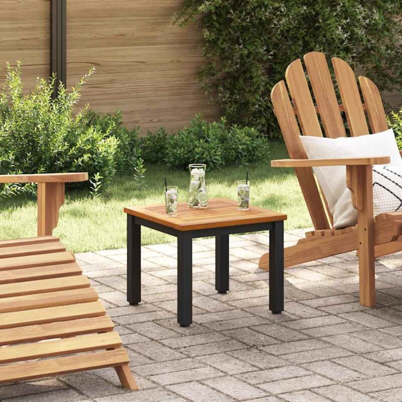 foto del prodotto tavolino da giardino 45x45x38 cm in legno di acacia massiccio vidaxl