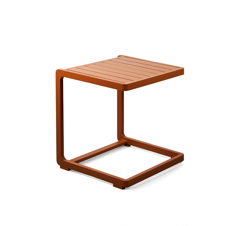 foto del prodotto tavolino da giardino chiara in alluminio mattone 41x41 cm