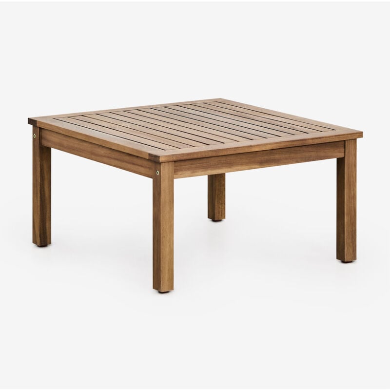 foto del prodotto tavolino da giardino quadrato 65x65 cm in legno di acacia branson sklum