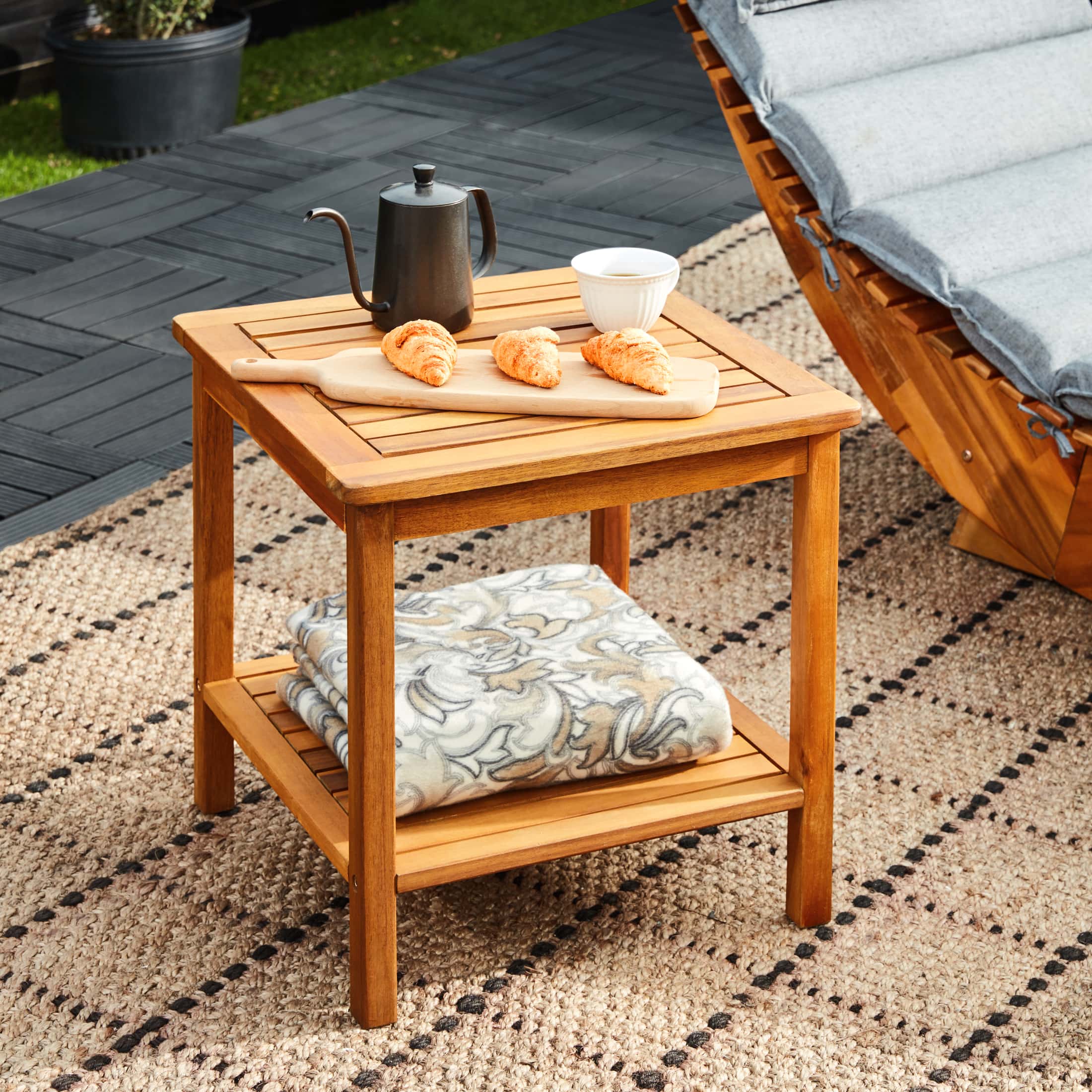 foto del prodotto tavolino da giardino washington legno acacia 45x45x45cm