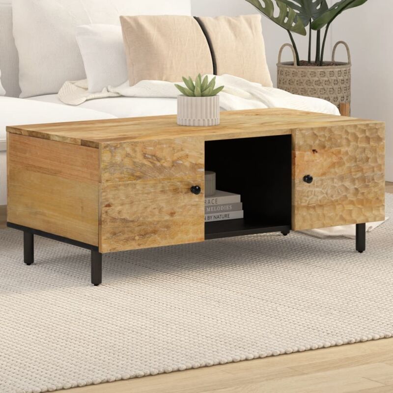 foto del prodotto tavolino da salotto 100x54x40 cm in legno massello di mango vidaxl