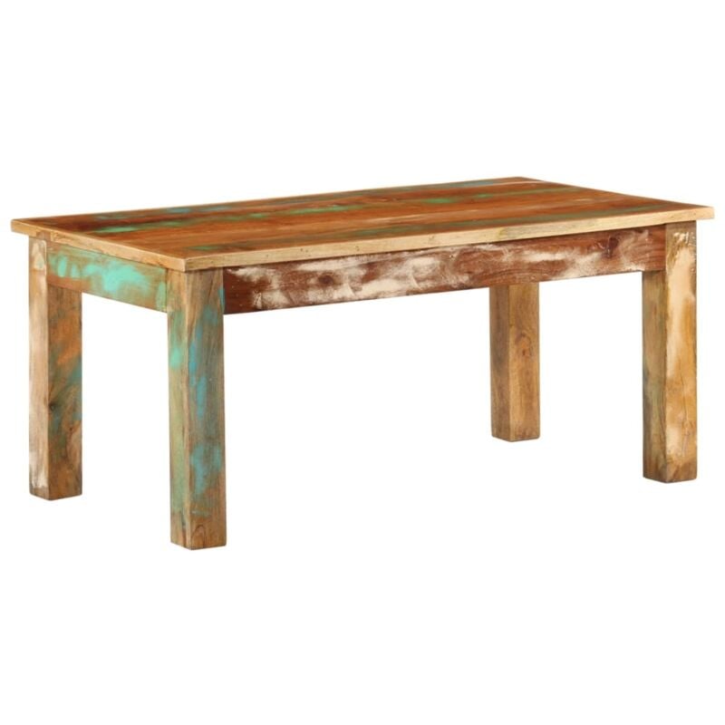 foto del prodotto tavolino da salotto 100x55x45 cm in legno massello di recupero vidaxl