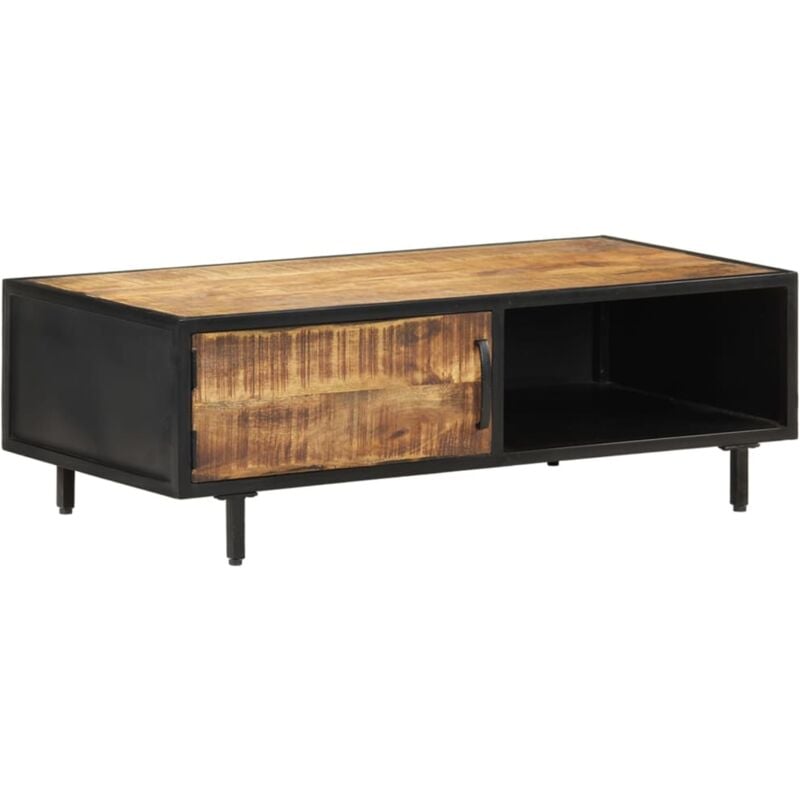 foto del prodotto tavolino da salotto 105x50x35 cm in legno di mango grezzo cod mxl 25138