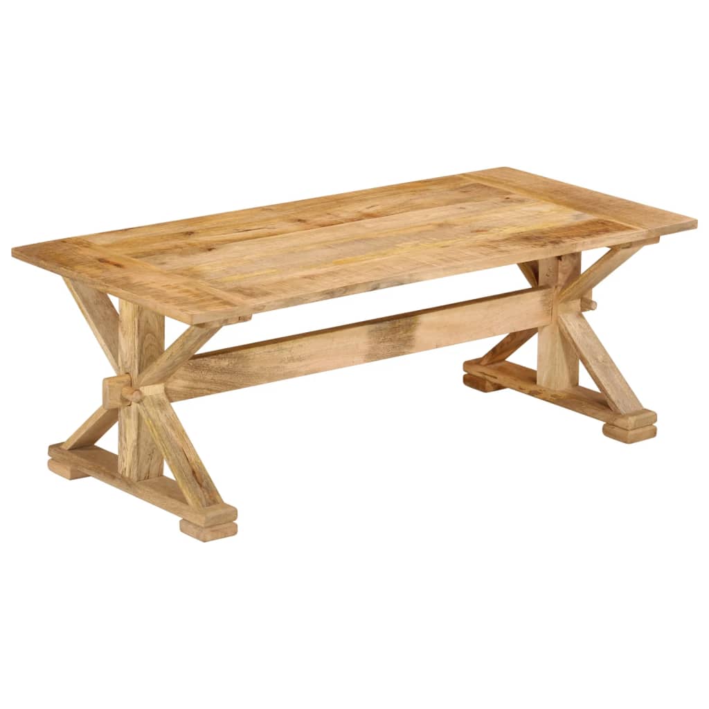 foto del prodotto tavolino da salotto 110x52x40 cm in legno massello di mangocod mxl 129514