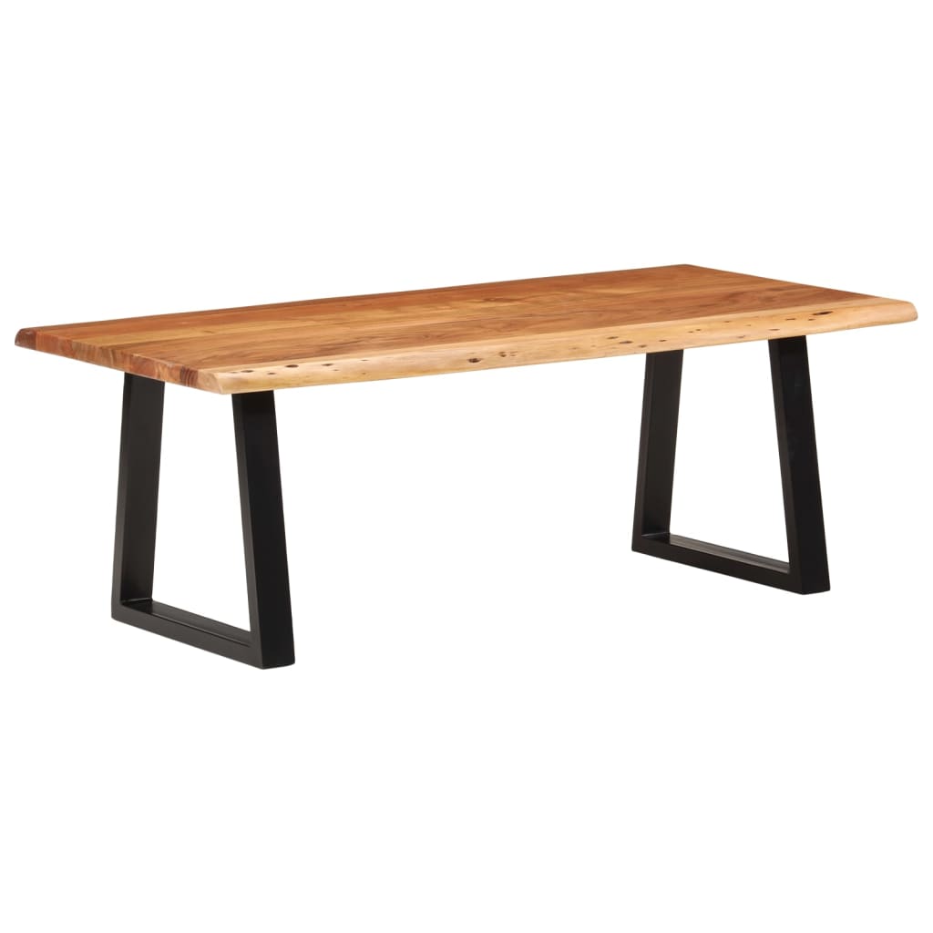 foto del prodotto tavolino da salotto 110x55x40 cm in legno massello di acacia