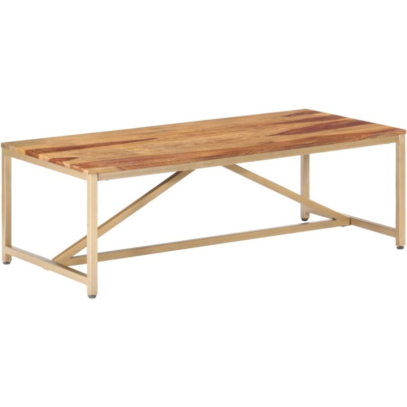 foto del prodotto tavolino da salotto 120x60x40cm in legno massello vidaxl