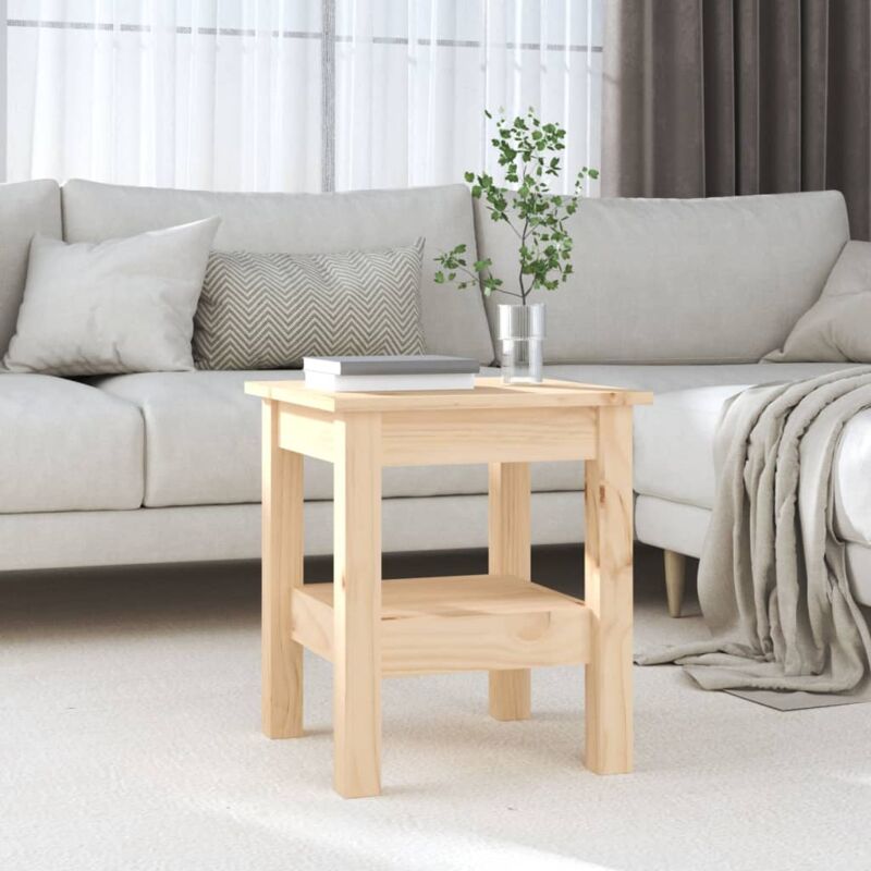 foto del prodotto tavolino da salotto 35x35x40 cm legno massello di pino vidaxl