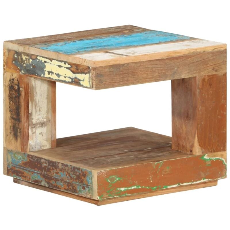 foto del prodotto tavolino da salotto 45x45x40 cm in legno massello di recupero vidaxl