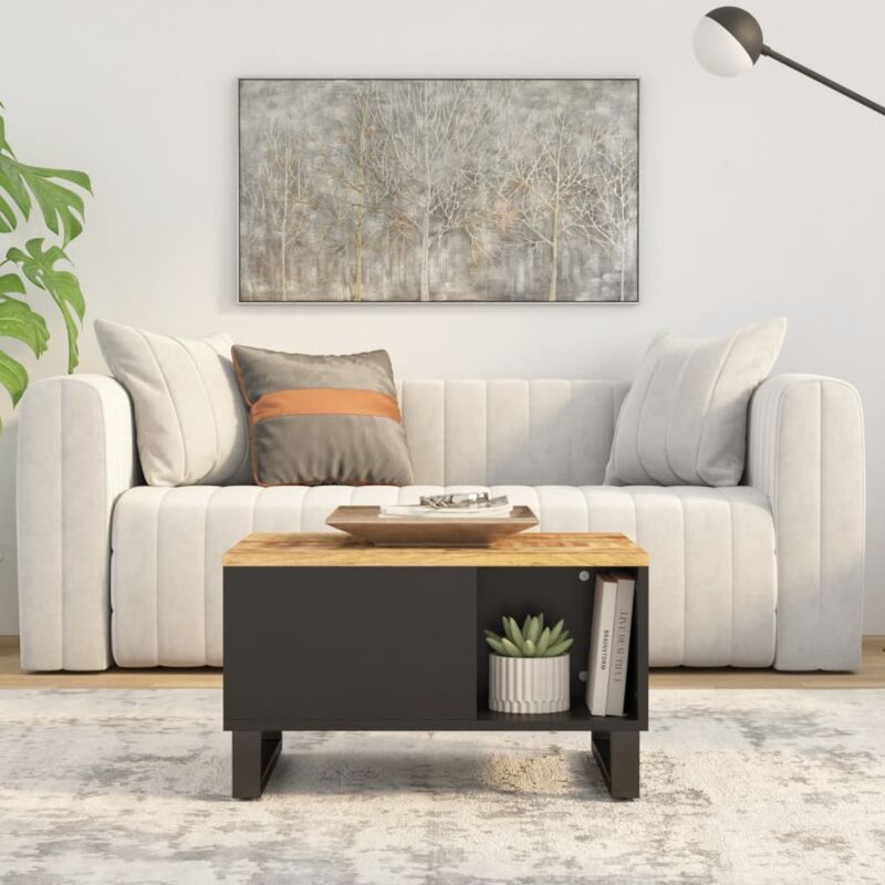 foto del prodotto tavolino da salotto 60x50x35 cm in legno massello di mango vidaxl