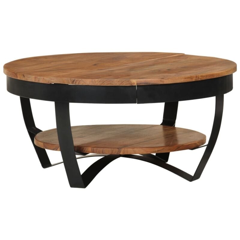 foto del prodotto tavolino da salotto 65x65x32 cm in legno massello d acacia vidaxl