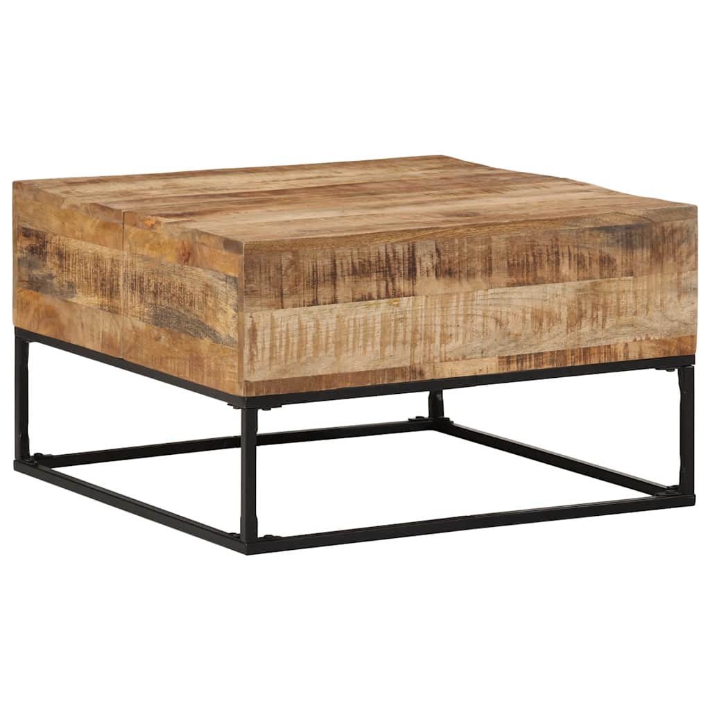 foto del prodotto tavolino da salotto 68x68x41 cm in legno di mango grezzo