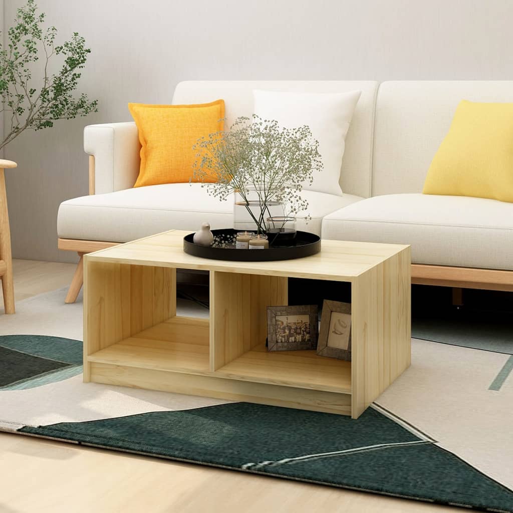 foto del prodotto tavolino da salotto 75x50x33,5 cm legno massello di pino cod mxl 21101