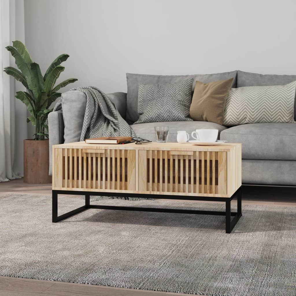 foto del prodotto tavolino da salotto 80x40x35 cm legno multistrato e ferrocod mxl 80301