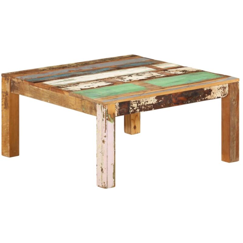 foto del prodotto tavolino da salotto 80x80x40 cm in legno massello di recupero - vidaxl
