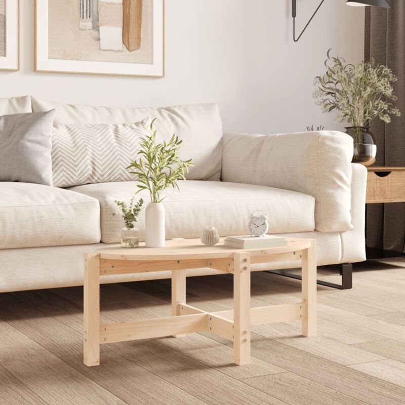 foto del prodotto tavolino da salotto 87x48x35 cm in legno massello di pino vidaxl