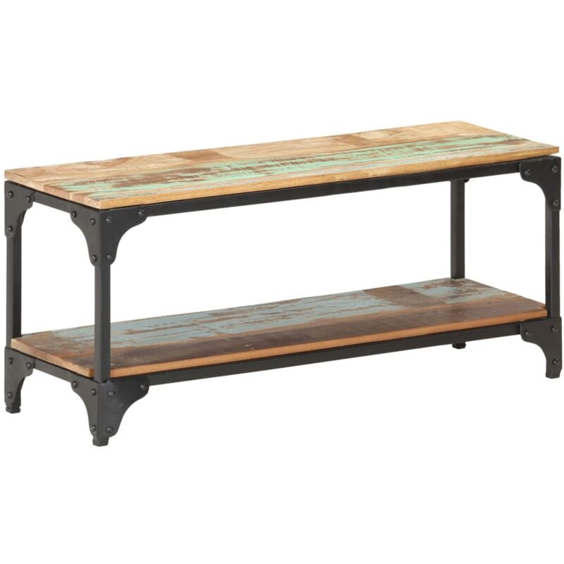 foto del prodotto tavolino da salotto 90x30x40 cm in legno massello di recupero vidaxl 889086