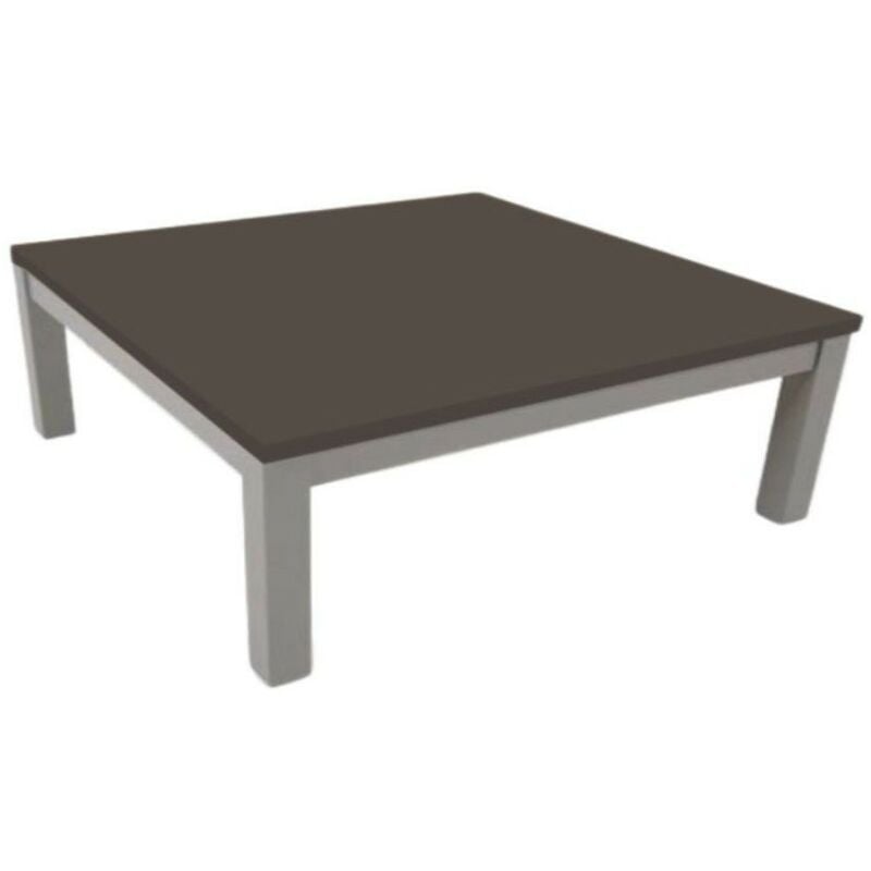 foto del prodotto tavolino da salotto 90x60 cm rettangolare con struttura colore grigio e piano colore fango tratto