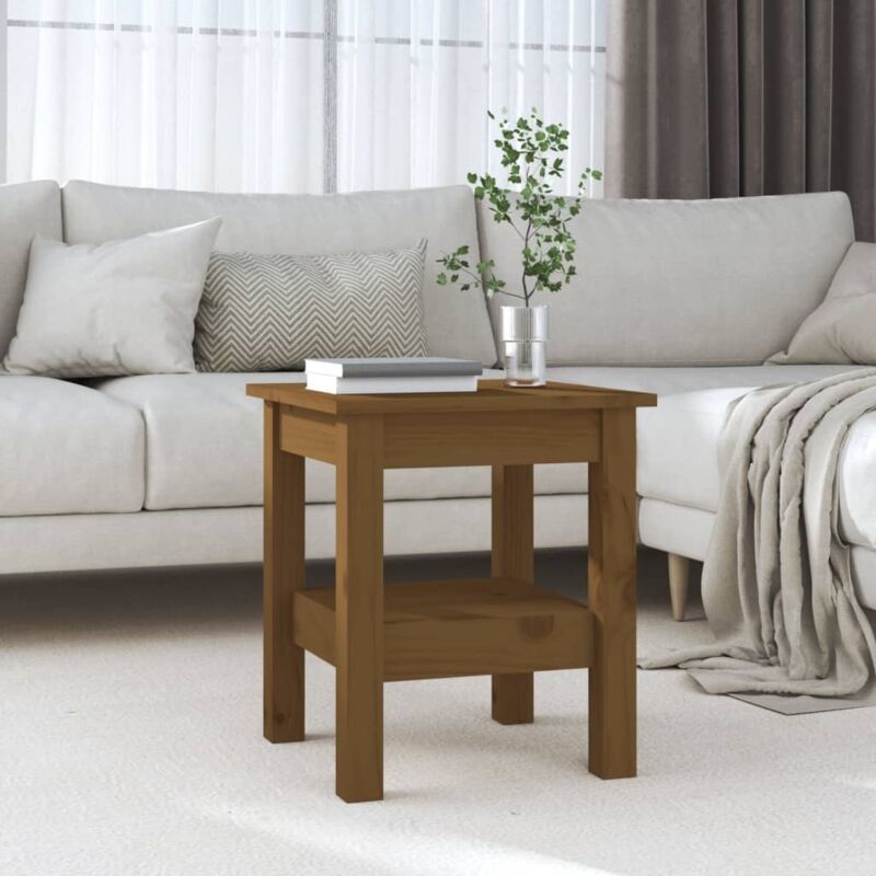 foto del prodotto tavolino da salotto ambra 35x35x40 cm legno massello di pino vidaxl