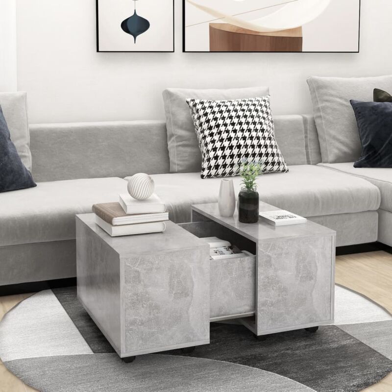 foto del prodotto tavolino da salotto apribile con scomparto interno 60x60x38 cm vari colori colore cemento