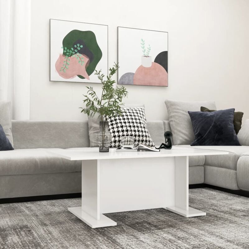 foto del prodotto tavolino da salotto bianco 103,5x60x40 cm in legno multistrato vidaxl