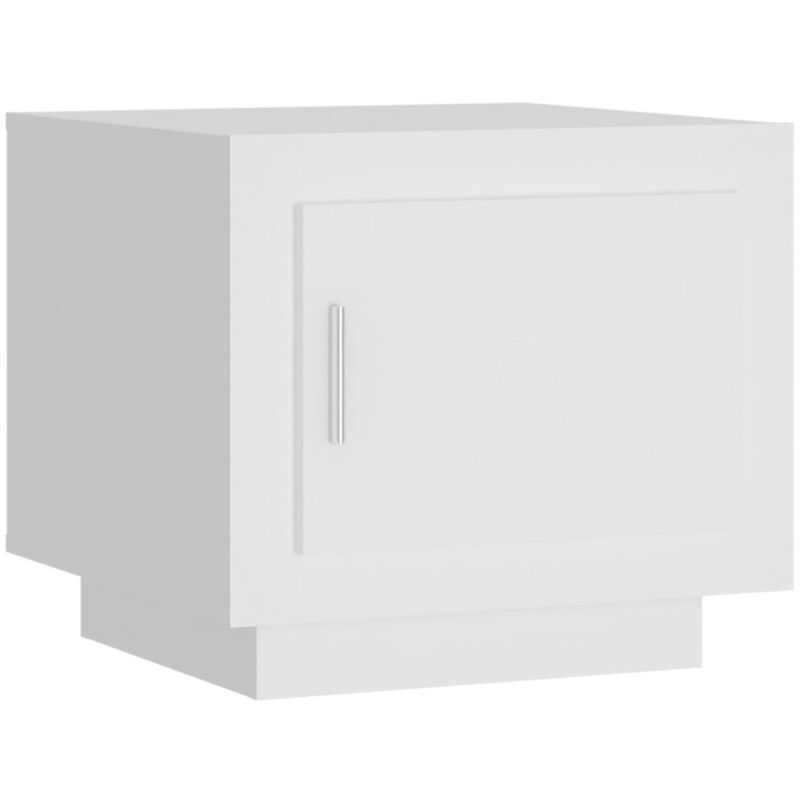 foto del prodotto tavolino da salotto bianco 51x50x45 cm in legno multistrato vidaxl