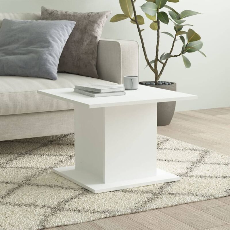 foto del prodotto tavolino da salotto bianco 55,5x55,5x40 cm in truciolato vidaxl