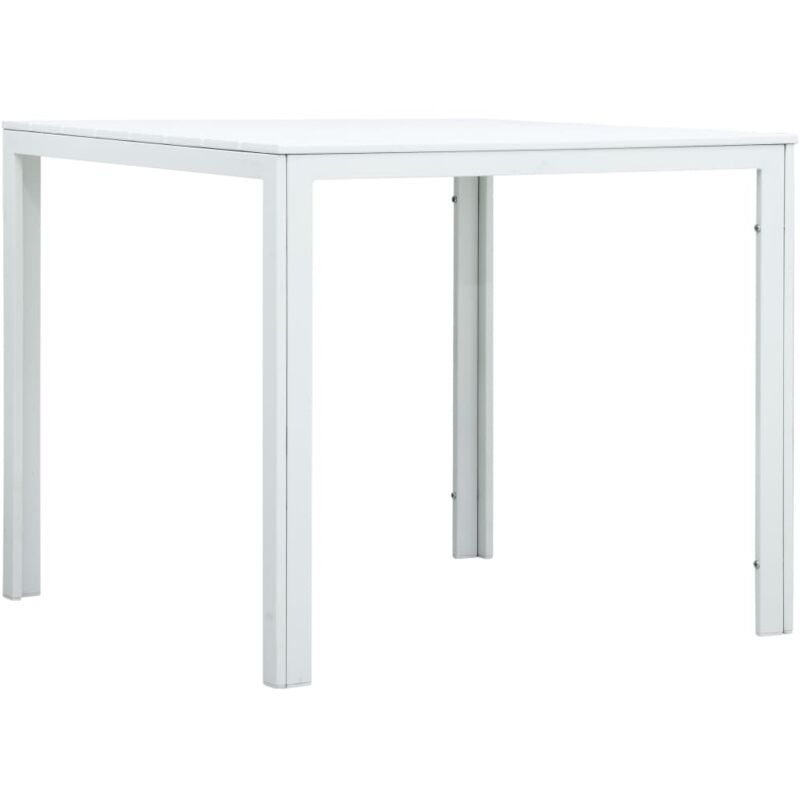 foto del prodotto tavolino da salotto bianco 78x78x74 cm hdpe aspetto legno vidaxl