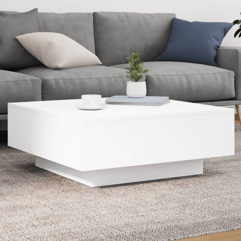 foto del prodotto tavolino da salotto bianco 80x80x31 cm in legno multistrato vidaxl