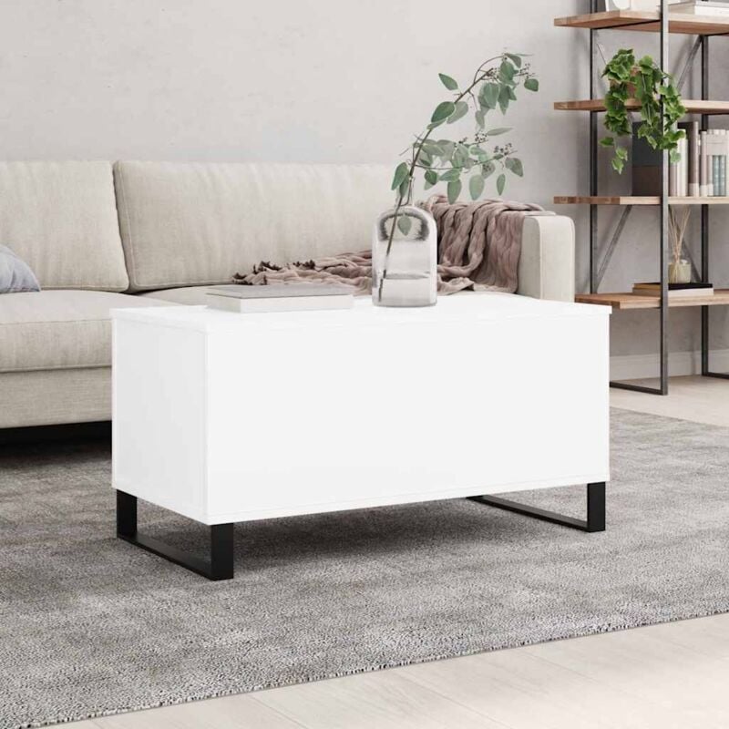 foto del prodotto tavolino da salotto bianco 90x44,5x45 cm in legno multistrato vidaxl