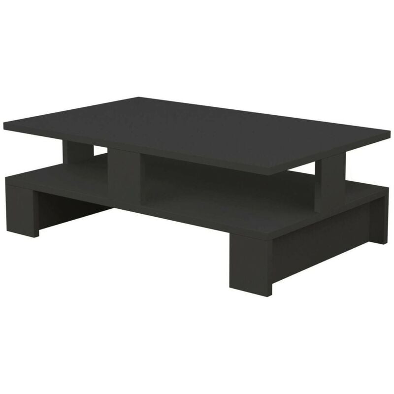 foto del prodotto tavolino da salotto eridanus, tavolo basso da caffè, portariviste per divano, ripiano da soggiorno, 80x50h28 cm, antracite, con imballo rinforzato,
