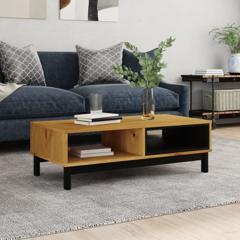 foto del prodotto tavolino da salotto flam 100x50x32,5 cm legno massello di pino vidaxl