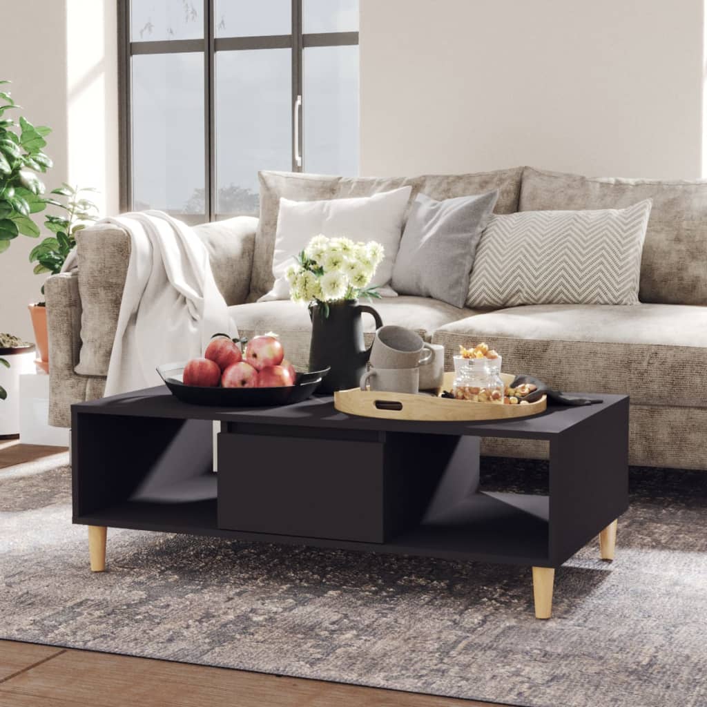 foto del prodotto tavolino da salotto grigio 103,5x60x35 cm in truciolato cod mxl 22696